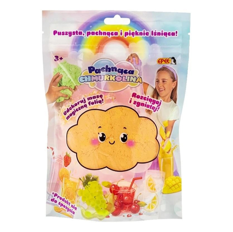 Vonná modelína s kouzelnou fólií – pomerančová limonáda
