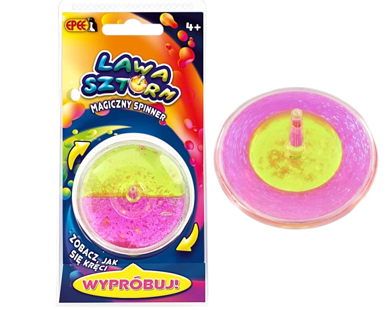 Magický spinner Lawa Sztorm zeleno‑růžový