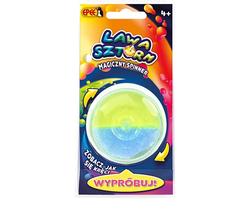 Magický spinner Lawa Sztorm žluto‑modrý