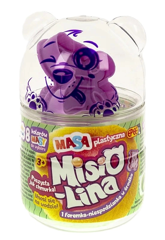 Misiolina lehká plovoucí plastelína – červená 60 g