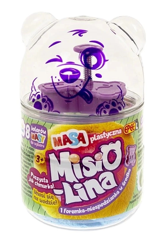 Misiolina lehká plovoucí plastelína modrá 60 g s formičkou