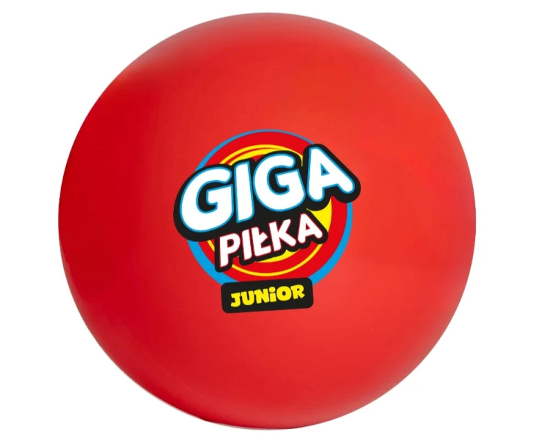 gigapilka junior - velký červený nafukovací míč pro děti
