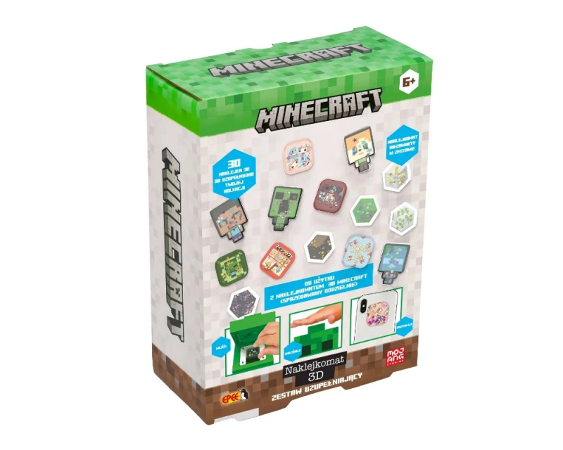 naklejkomat 3d – doplňková sada minecraft