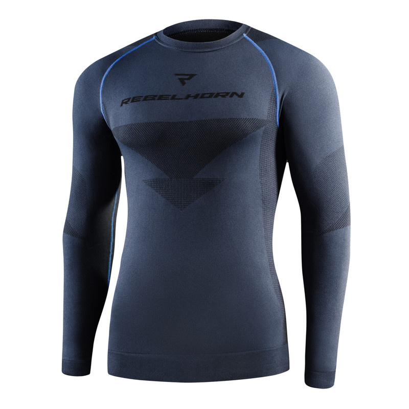 Moto thermo triko Rebelhorn Freeze Jersey šedo-černá S