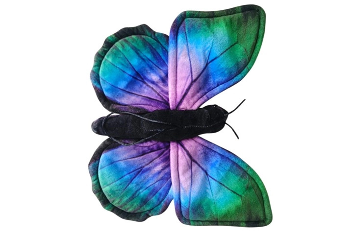 Plyšový motýl Morpho modrý 30 cm