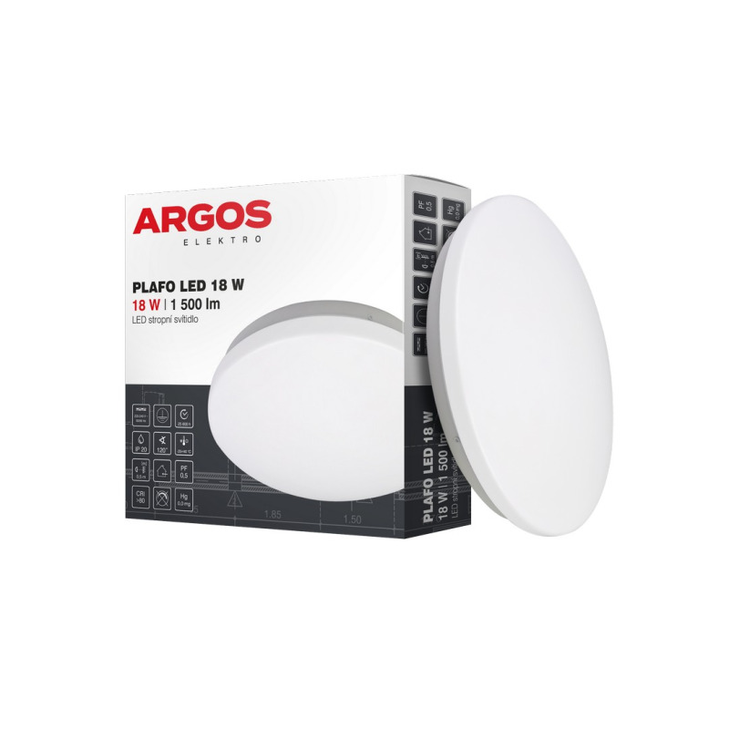LED svítidlo přisazené ARGOS PLAFO LED 18W
