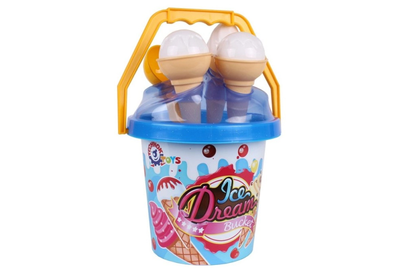 RKToys Formičky na písek Zmrzlina v kyblíku 5 ks