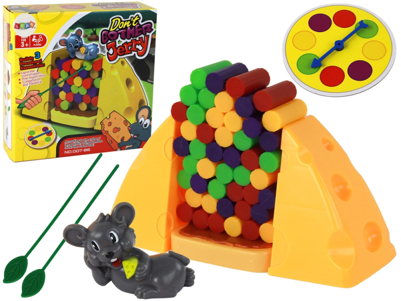 Lean Toys Cheese Pyramid Don't Knock Down the Mouse
