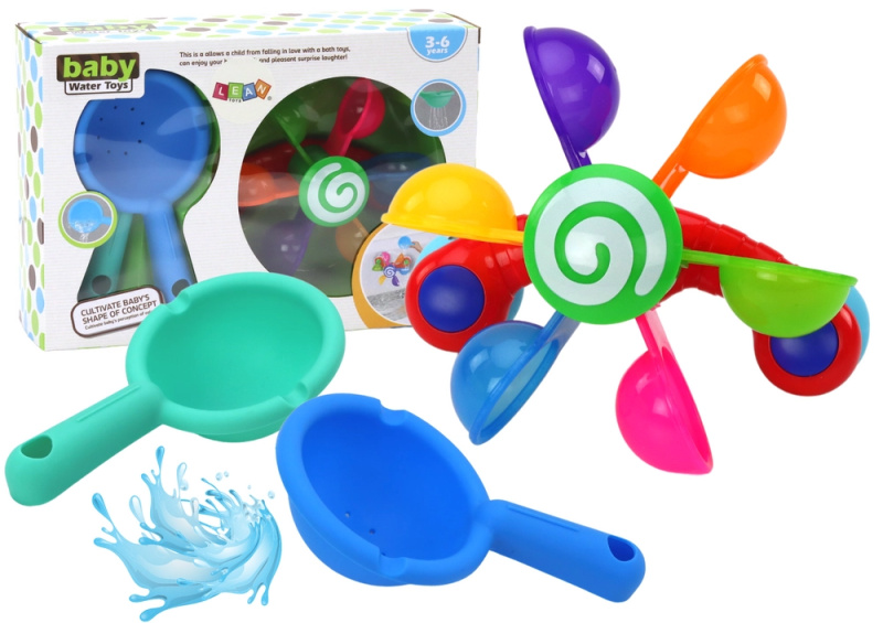 LEANToys Rotující barevná hračka do vany