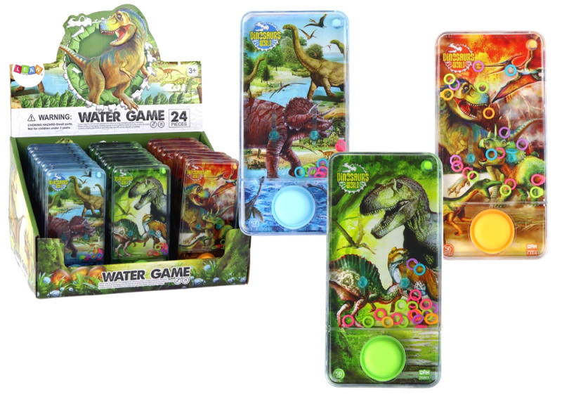 Lean Toys Arkádová vodní hra Dinosauři Modrá Zelená Oranžová