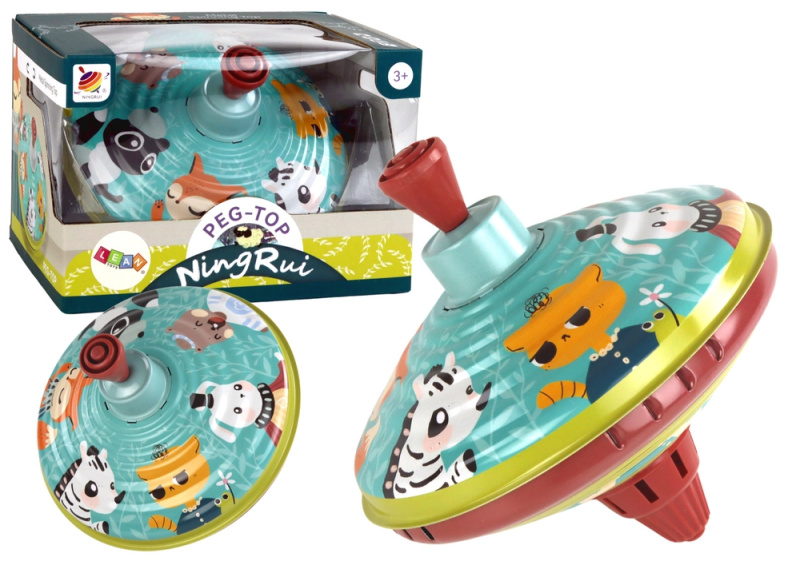 Kovová hračka káča se zvířátky