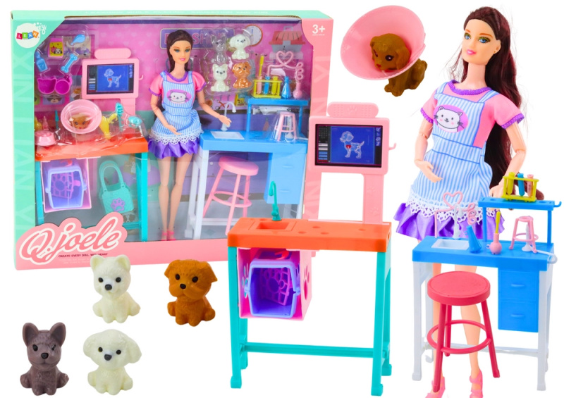 LEAN Toys Sada Veterinářská péče Kancelářský nábytek Domácí zvířata