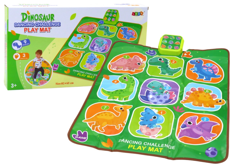 LEANToys Interaktivní podložka Dinosauři 5 herních režimů