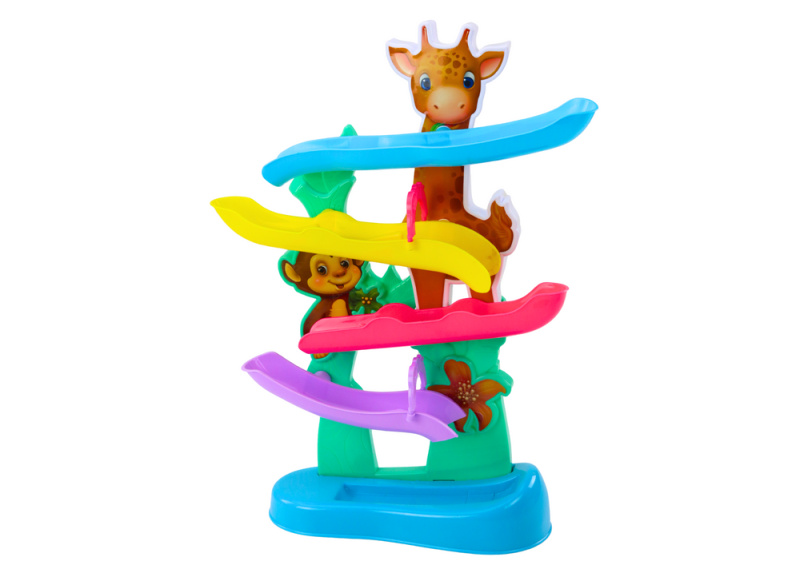 Lean Toys Míčová skluzavka Žirafa Opice