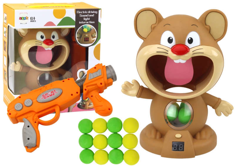 Lean Toys Střílečka z kulové pistole na křečka