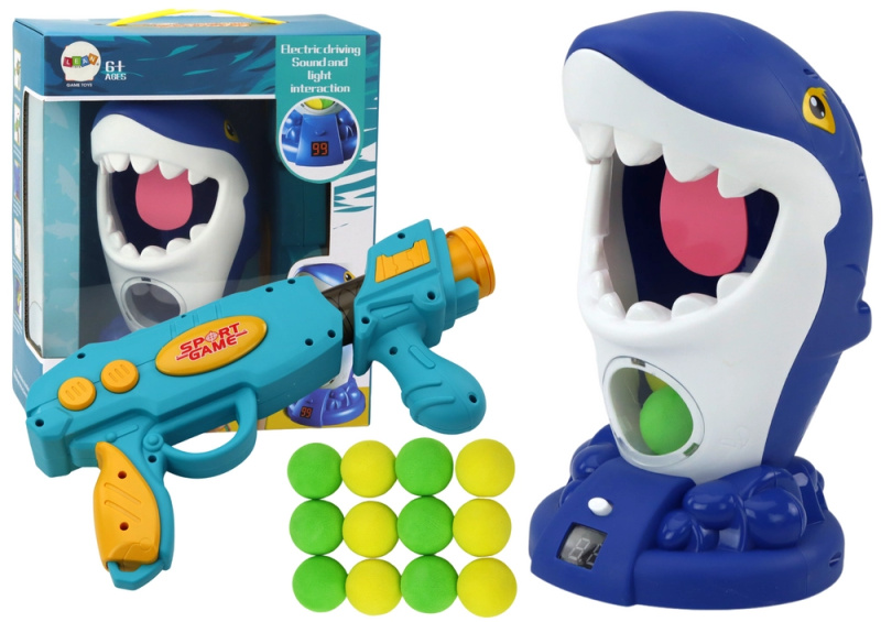 Lean Toys Shark Shooting Ball Gun