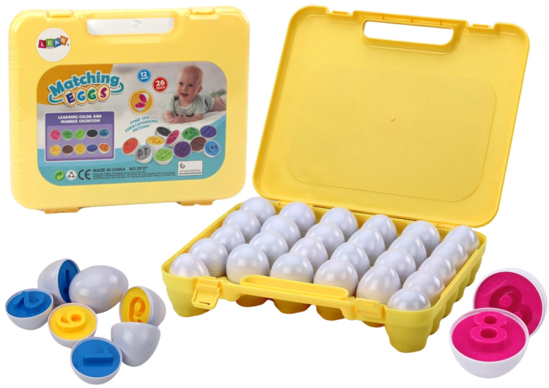 LEANToys Vzdělávací sada Vejce v kufru