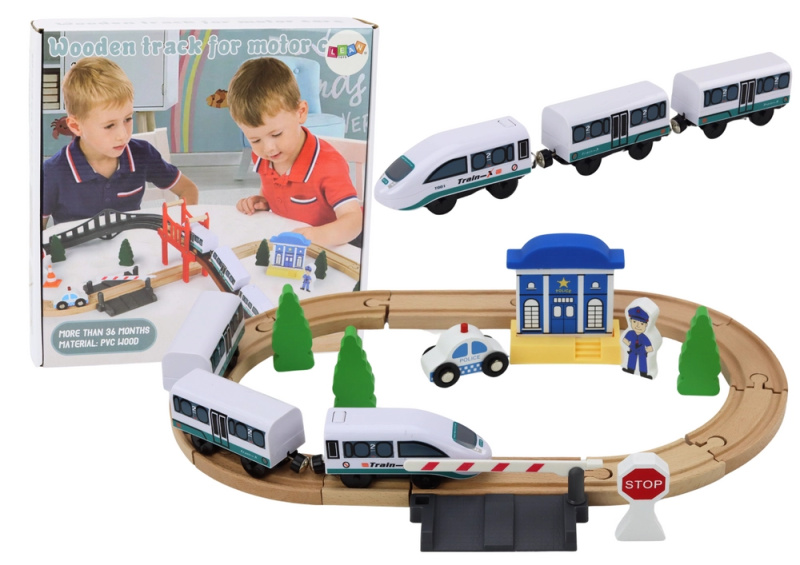 Lean Toys kolejiště Vlakové koleje Příslušenství Most Police 32m