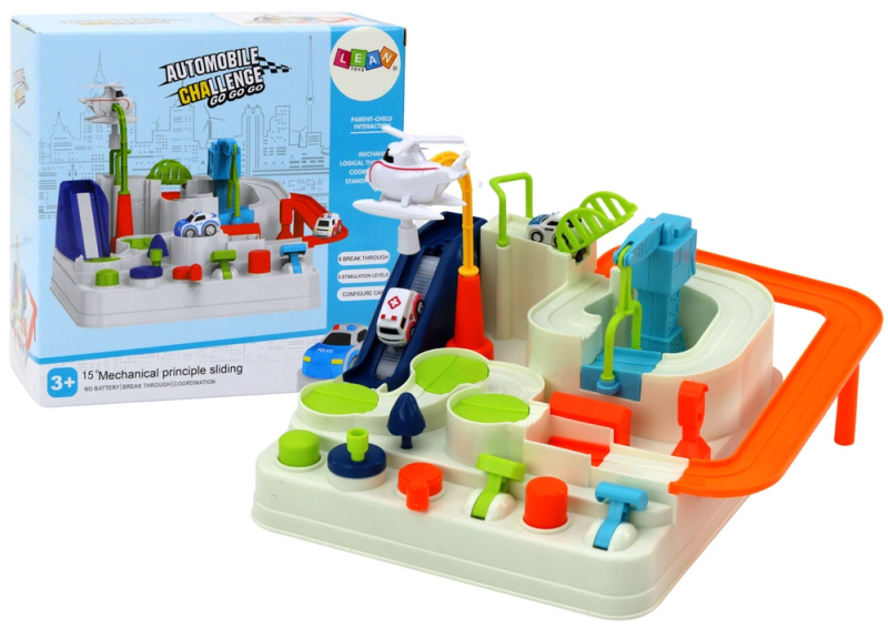 Lean Toys Interaktivní parkování na překážkové dráze pro dětská auta