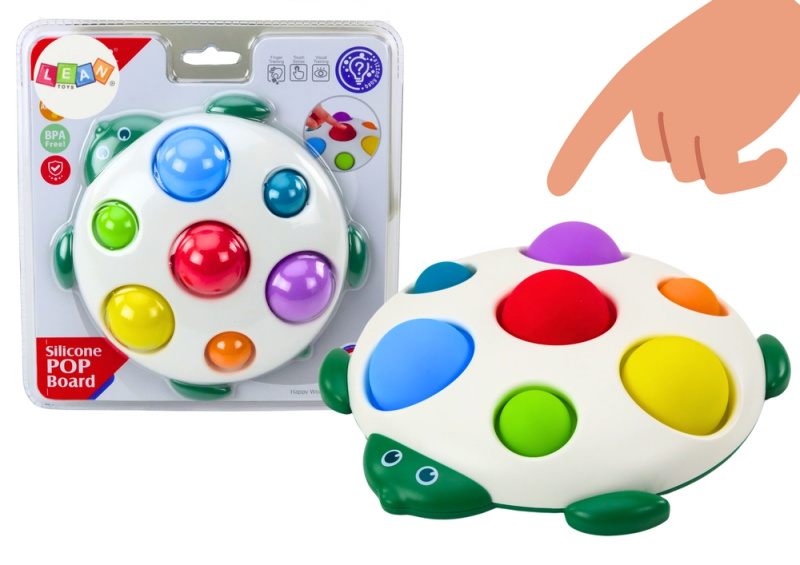 Smyslová želva Vzdělávací desková hračka Pop-It karty