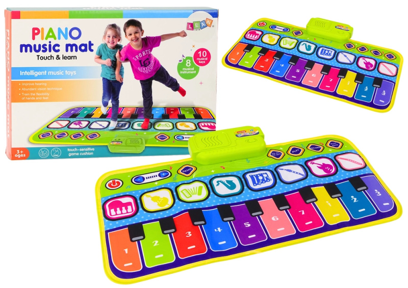 Mamido Interaktivní taneční podložka s piankem a nástroji 60 cm x 30 cm