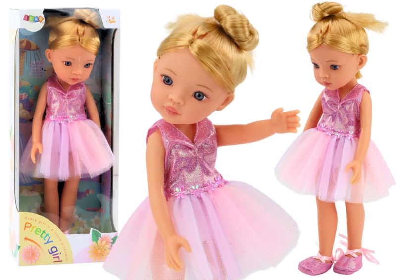 LEAN Toys Růžové šaty pro panenku baletku 33 cm