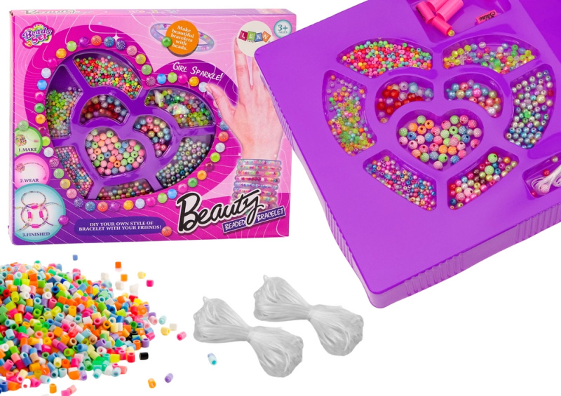 LEAN Toys Korálky pro šperky Náramek DIY Barevná sada Kreativní
