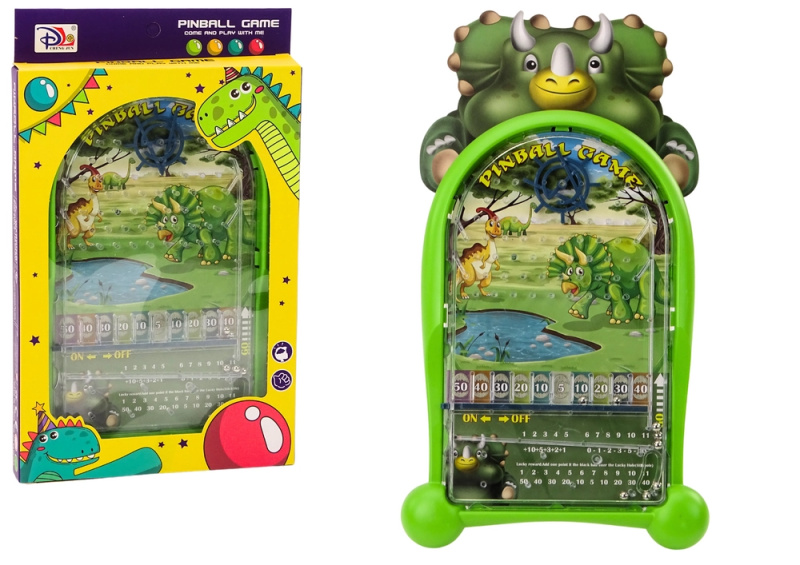Pinball hra dinosauři - zelený stojan