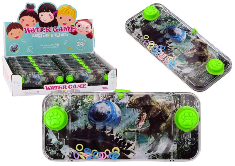Lean Toys Water Arcade Game Dinosaur Stegosaurus Console Pad Green