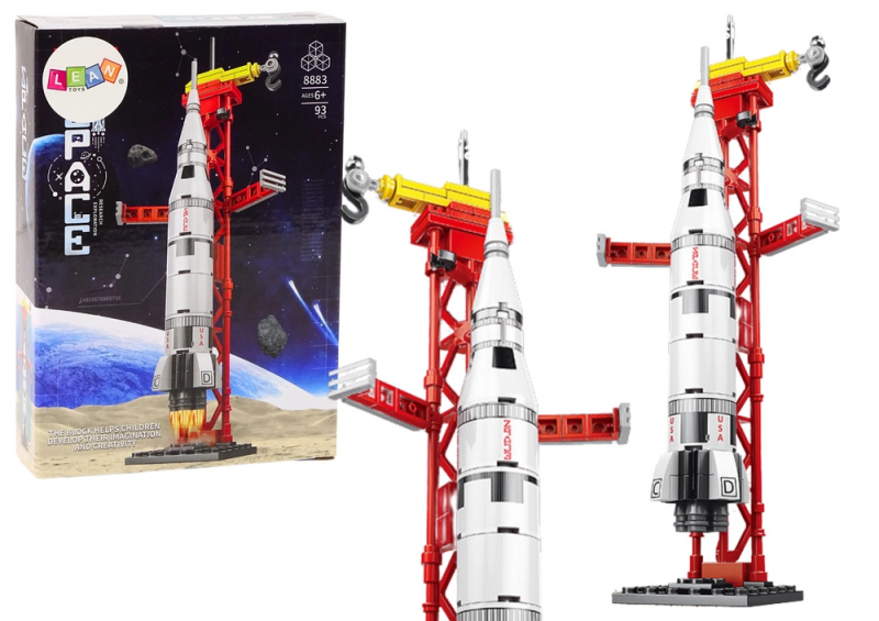 LEAN Toys Vesmírná raketa 93ks