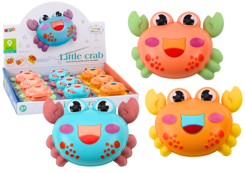 malý veselý krab s setrvačníkem – 3 barvy