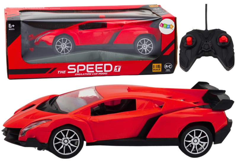 RC 1:16 Sportovní auto na dálkové ovládání Červené auto