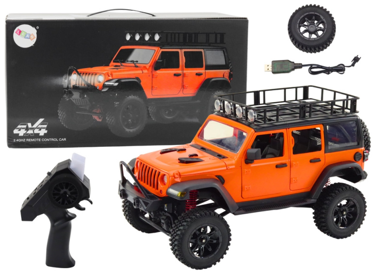 rc terénní auto 4x4 2.4 ghz – oranžové