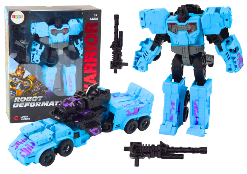 Lean Toys Bojové robotické auto 2v1 modré