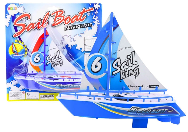 Lean Toys Plovoucí člun na baterie Vodní modrá