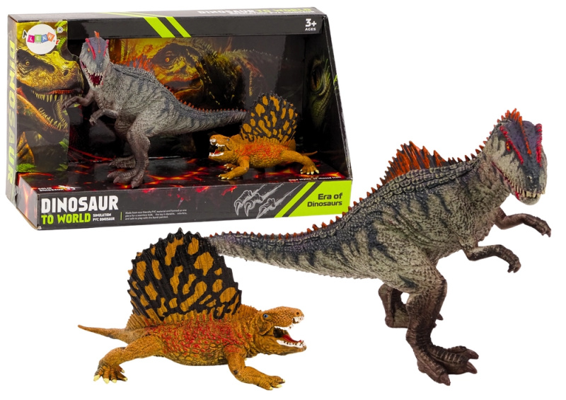 Figurky dinosaurů Dimetrodon Allosaurus Set 2El