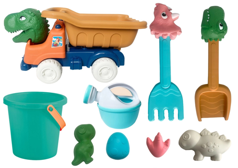 Lean Toys Sada Dinosauři Dump Truck Bucket Molds