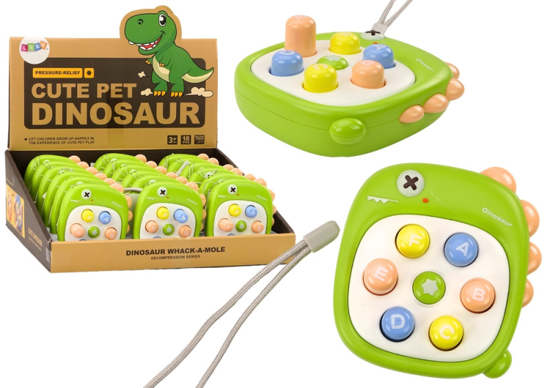 Whack A Mole Dopisy Dinosaur Green arkádová hra
