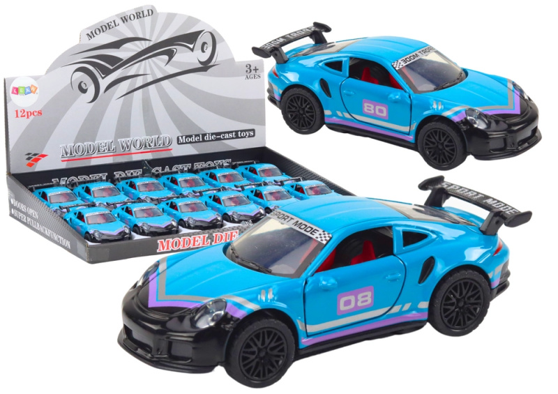 Lean Toys Auto Sportovní auto 1 ⚔ 32 Friction Drive Metal Tyrkysová