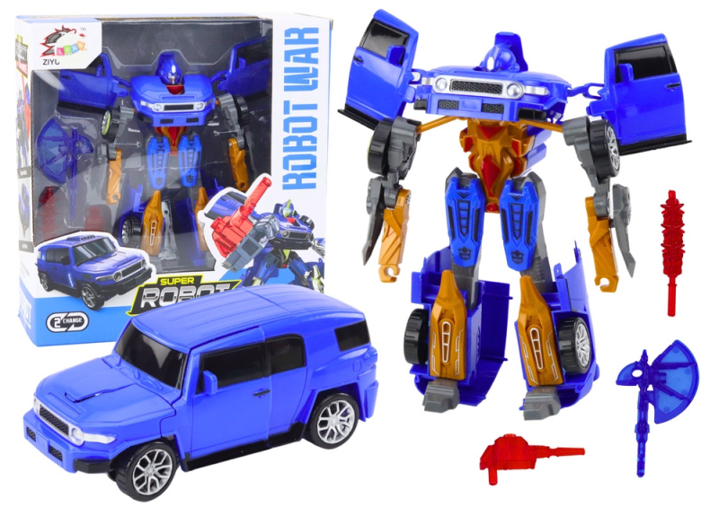 Robot Auto 2v1 Transformační příslušenství Zbraň modrá