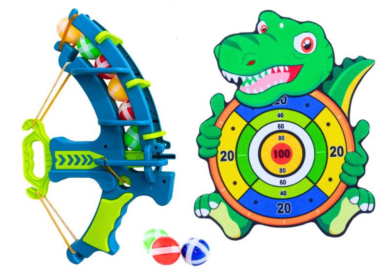 Set na lukostřelbu s dinosaury pro děti