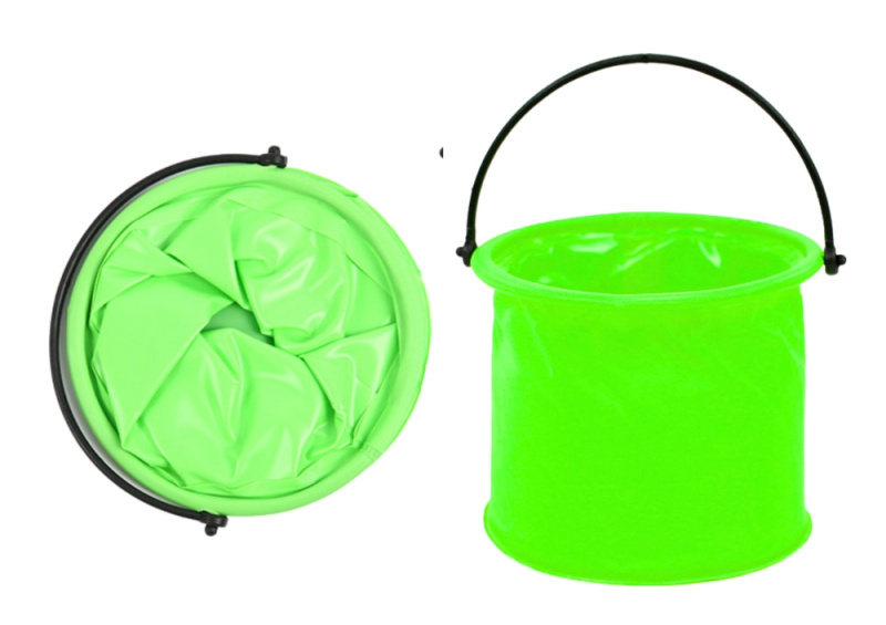 Lean Toys Skládací kbelík Zelený