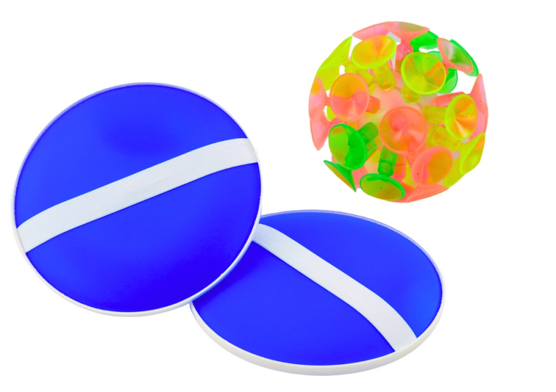 Hra s kulatými míčky s přísavkami Blue