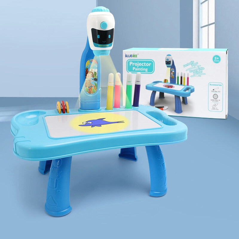 Mini projektor Robot Table 2v1 Příslušenství modrá