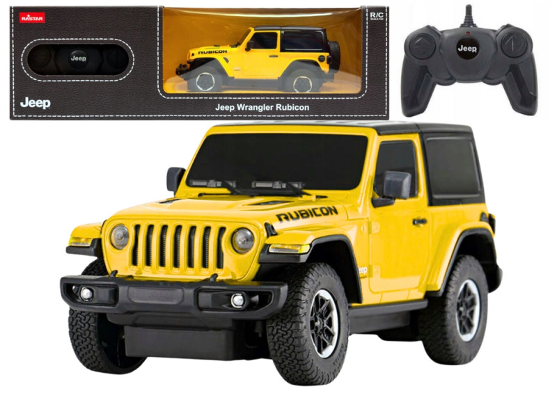 R/C Auto Jeep Wrangler JL Rubicon žlutý 1:24