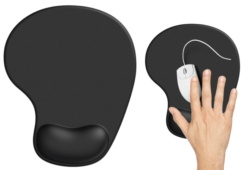 Ergonomická podložka pod myš s opěrkou zápěstí - 1 kus