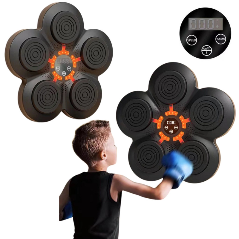 Muzycká Boxovací Mašina na Zeď s LED Světly