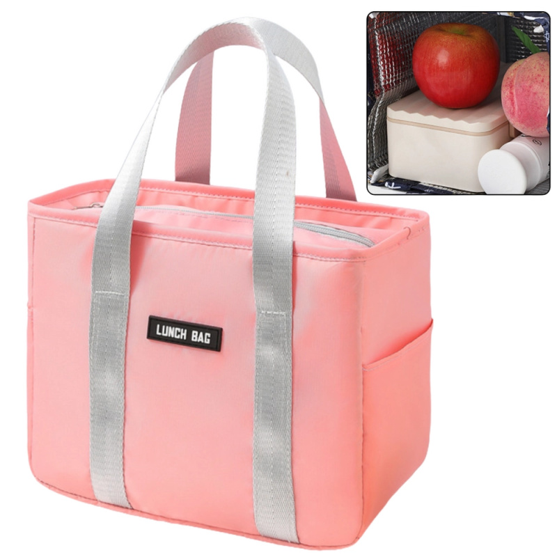 Izolační taška na jídlo růžová 24 cm