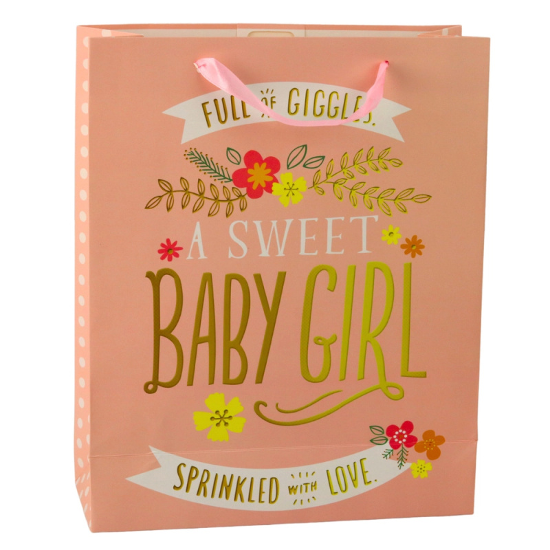 Dárková taška na oslavu narození Baby Shower pro dívku