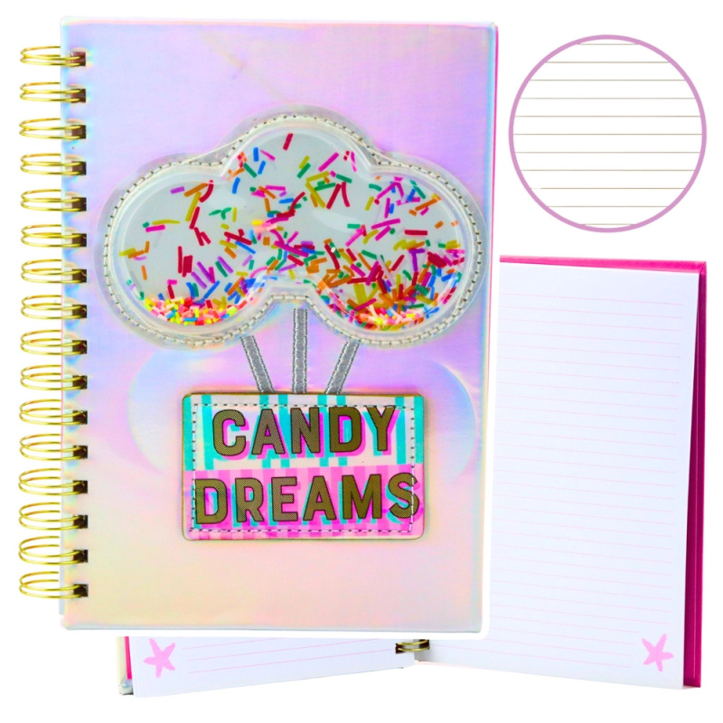 notebook v liniích Candy Dreams holografický A5